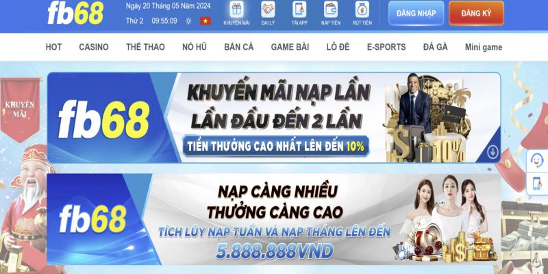 Điều kiện để tham gia nhận khuyến mãi Fb68